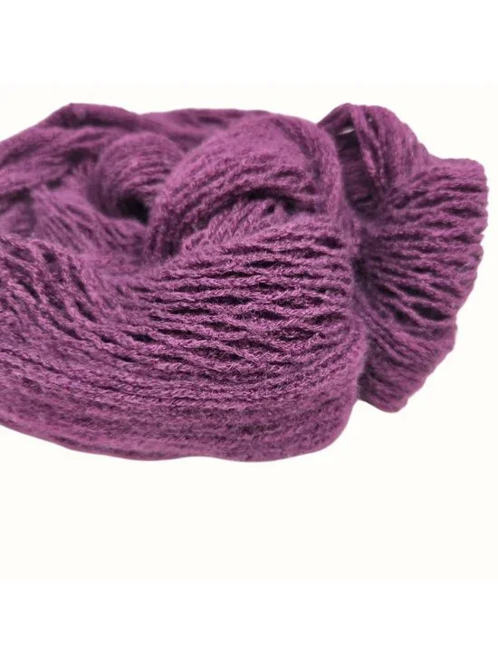 Soft Purple Knit Infinity Scarf Lightweight Crochet-Style Loop Mix & Match 3/$15 - Picture 3 of 7